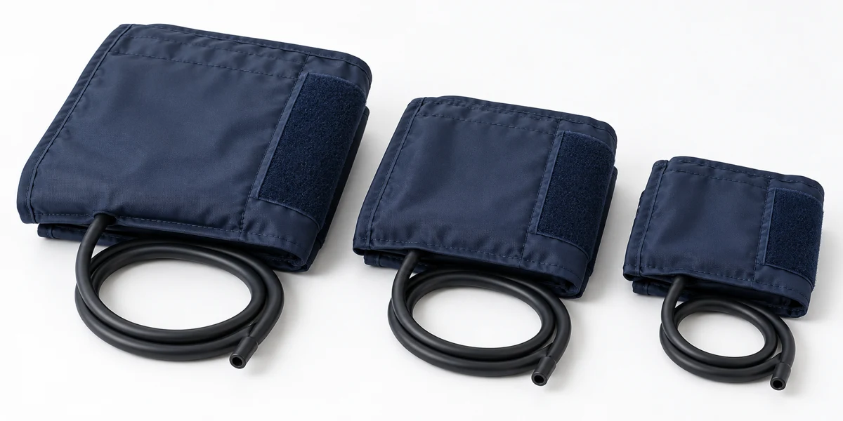 Different sizes of blood pressure cuff