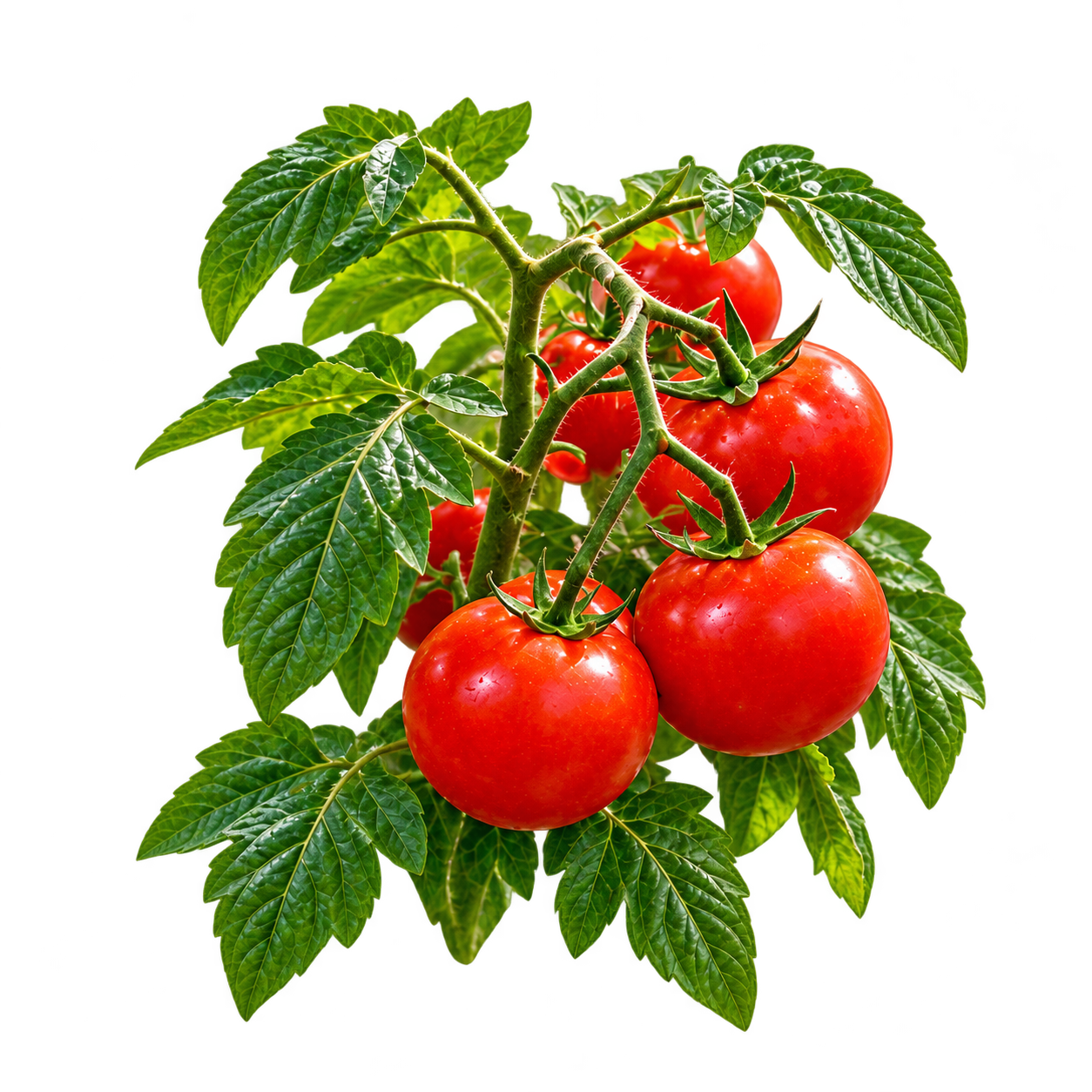 Fruiting tomato plant