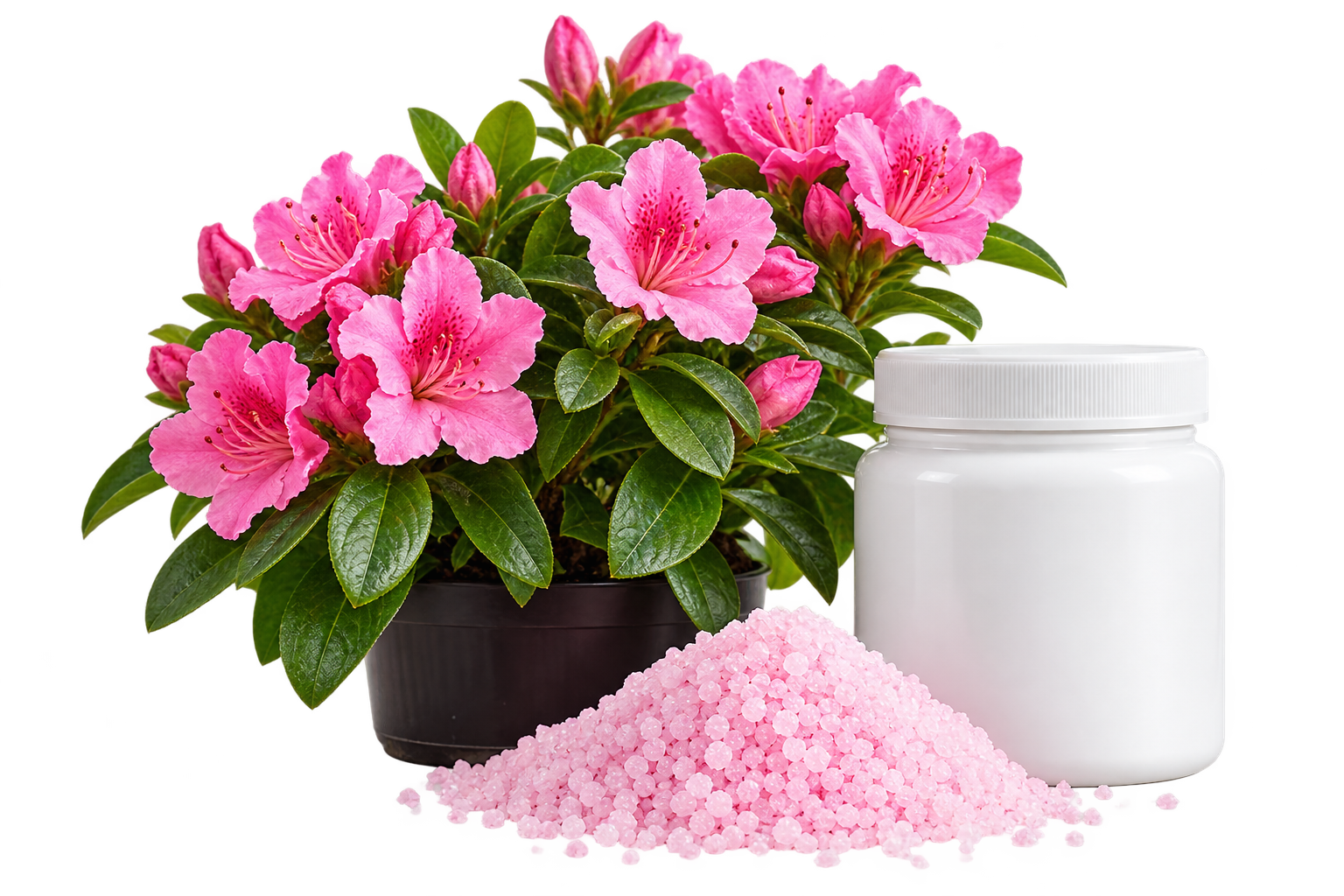 Flowering plant and fertilizer jar