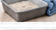 Low-sided litter tray and bedding