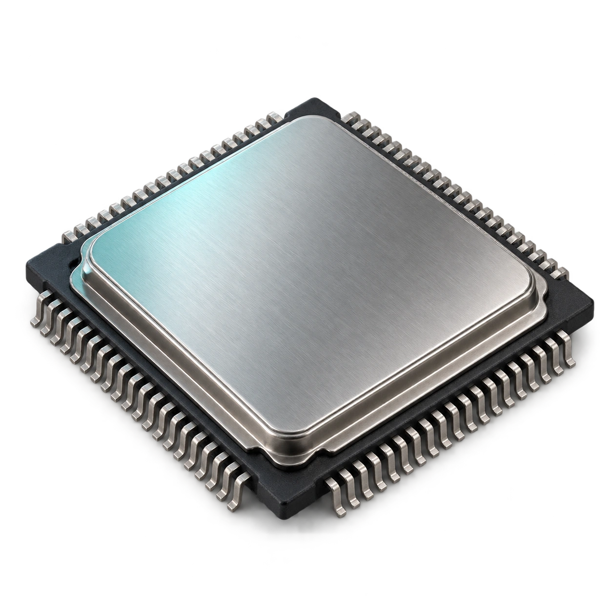 Realistic metal semiconductor microchip