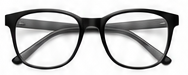 Black square eyeglass frames