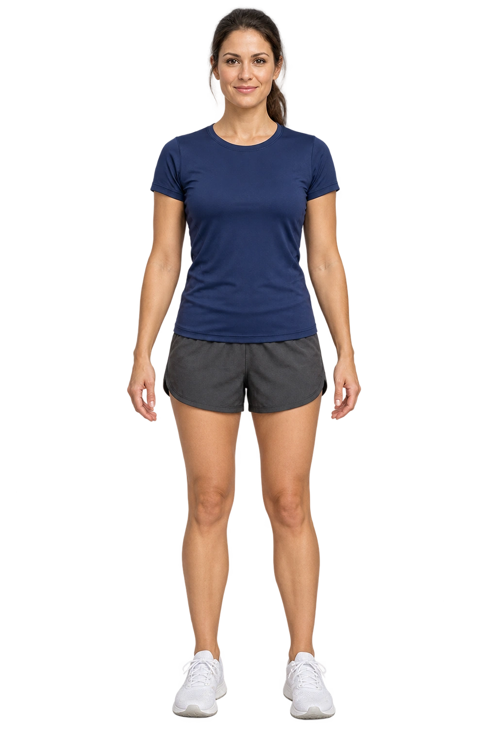 Illustrative female athlete; this image does not measure body composition