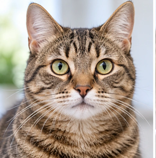 Illustrative cat portrait
